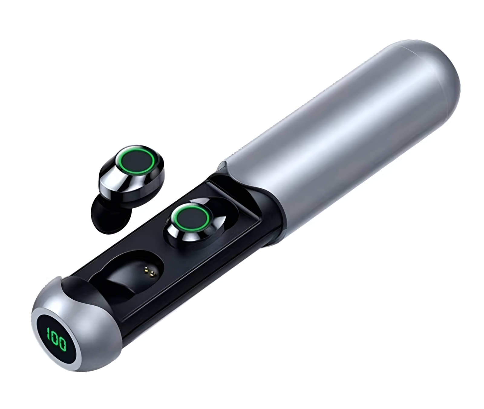     			COREGENIX BQ40 Bluetooth True Wireless (TWS) In Ear 30 Hours Playback Magnetic earpeice,Low Latency IPX4(Splash & Sweat Proof) Gray