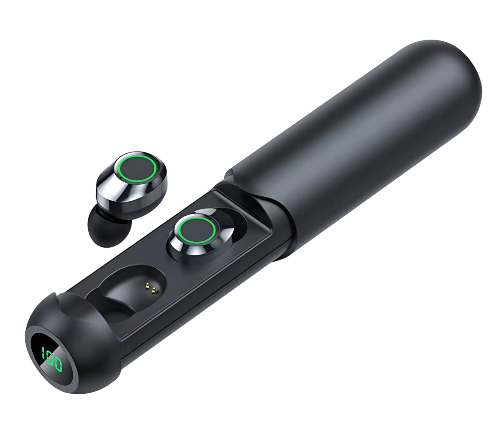     			COREGENIX Pencil BQ40 Bluetooth True Wireless (TWS) In Ear 30 Hours Playback Magnetic earpeice,Low Latency IPX4(Splash & Sweat Proof) Black