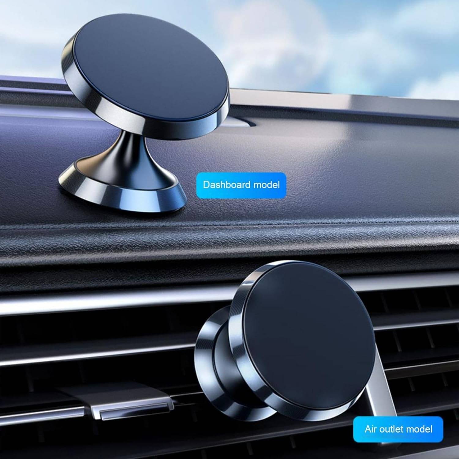     			CarFrill Dashboard & Windshield Magnetic Car Mobile Holder - Black
