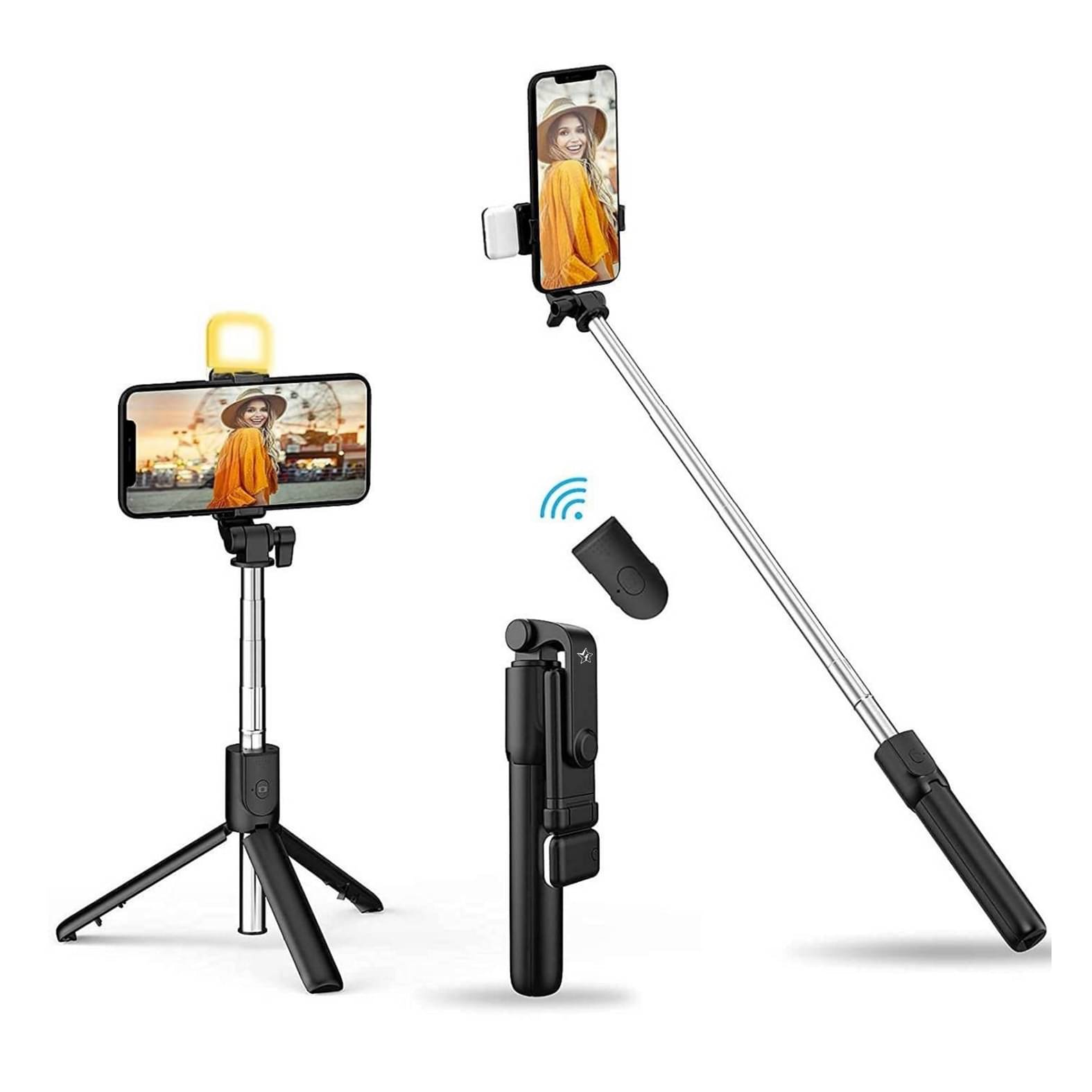     			Casewilla Bluetooth Selfie Stick ( Black )