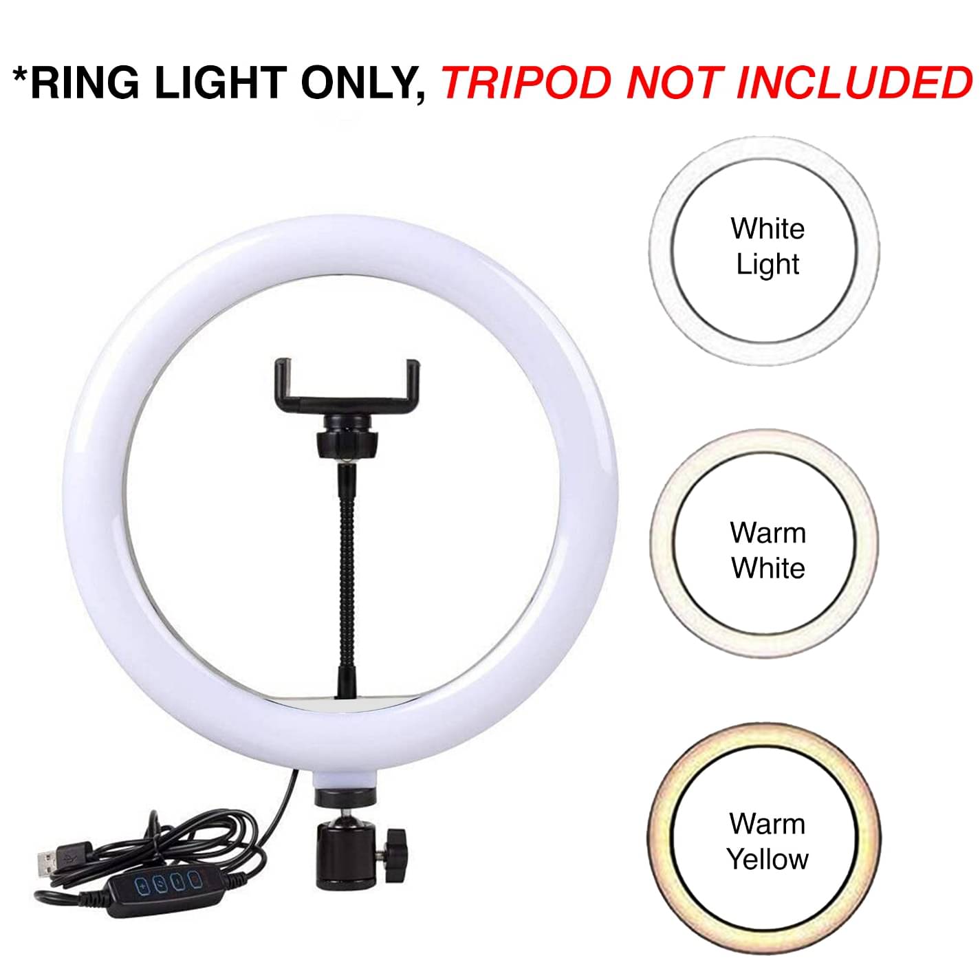 Casewilla Not Applicable Selfie Ring Light ( White )     			Casewilla Not Applicable Selfie Ring Light ( White )