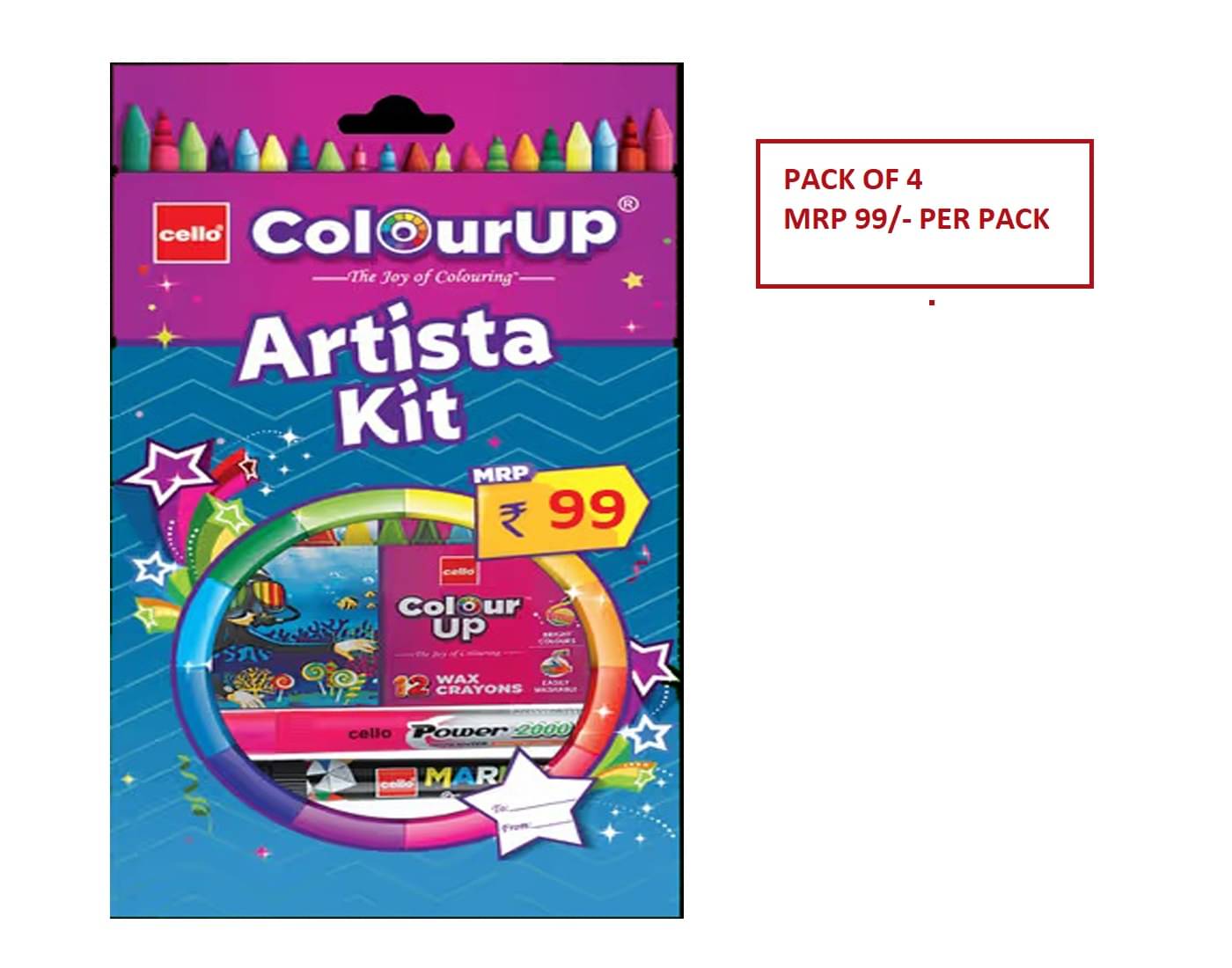     			Cello Colourup Artista Kit (Pack of 4)