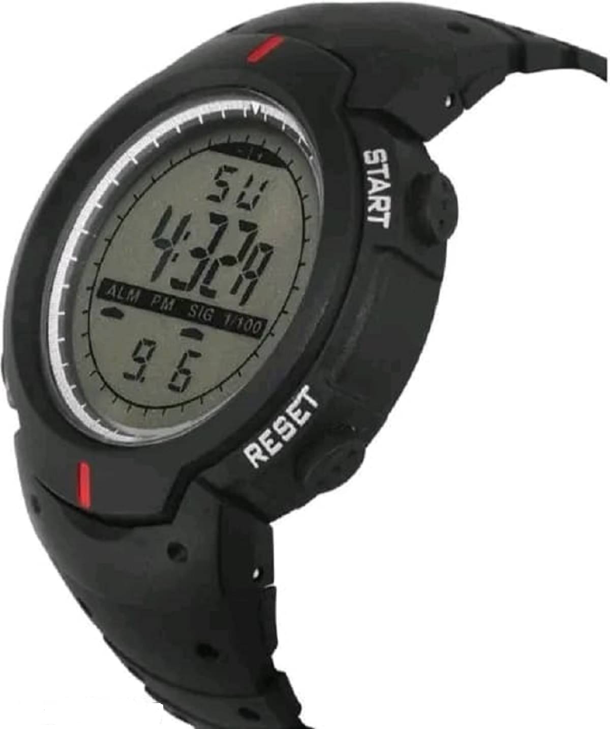     			DECLASSE Black Plastic Digital Men's Watch