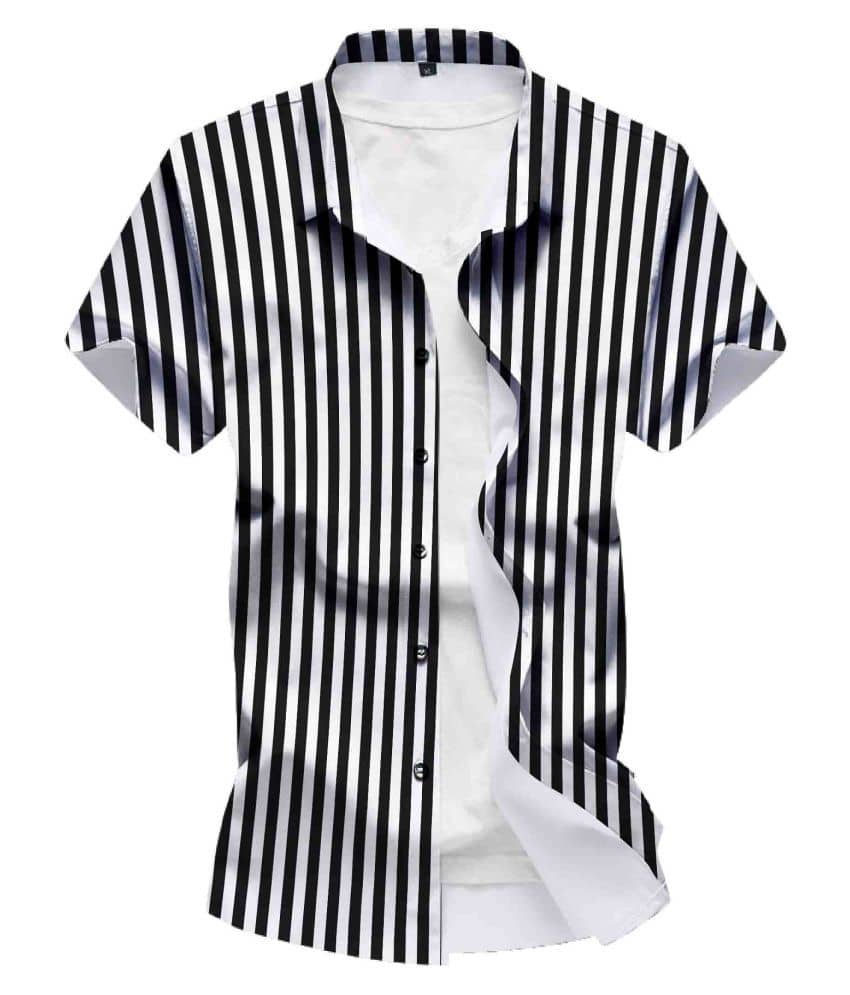 Eviqe Poly Cotton Slim Fit Solids Half Sleeves Men's Casual Shirt - Black ( Pack of 1 )