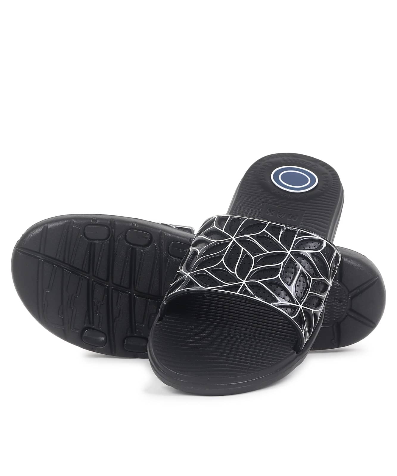 FUNRUN100nu Black Women's Slide Flip Flop
