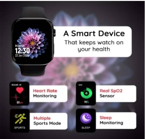     			GT GLOTIME AMOLED BT Calling Silicone Upto 1-2 days Smart Watch Black