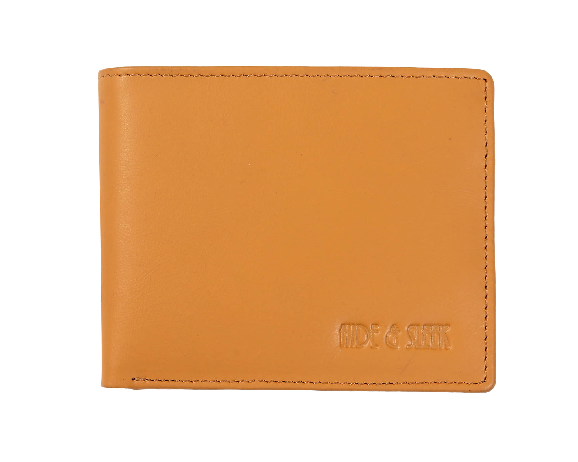 Hide&Sleek Yellow Leather Men's RFID Wallet,Anti-theft Wallet,Two Fold Wallet ( Pack of 1 ) - Handbags | Buy online on ZillyBuy