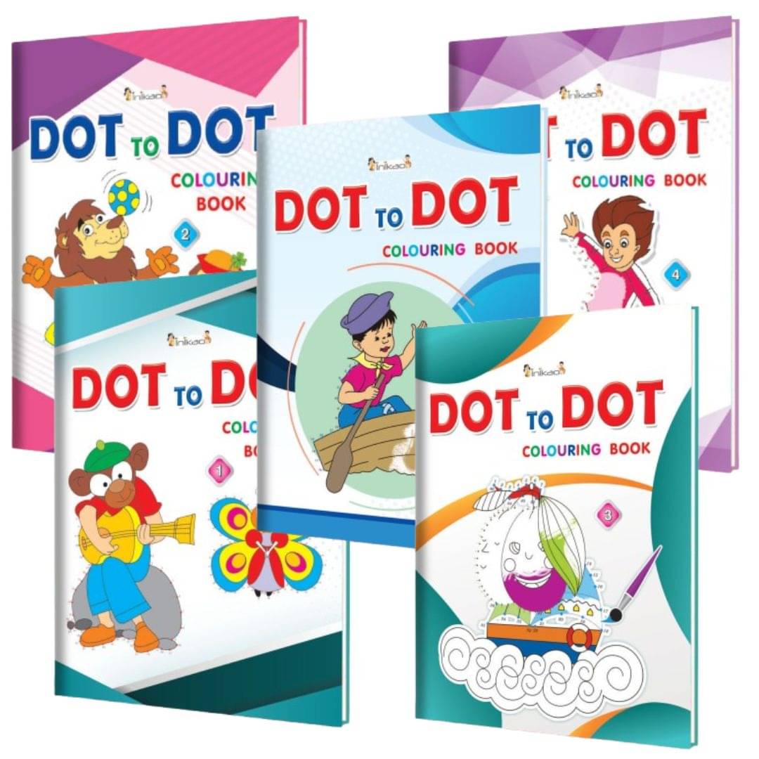 InIkao Dot-to-Dot Coloring Book Set of 5 for Kids | Fun Activity Books for Ages 3–6 | Notebook Size | Connect the Dots & Color Animals, Vehicles, Shapes, and More | Educational & Creative Play for Toddlers InIkao Dot-to-Dot Coloring Book Set of 5 for Kids | Fun Activity Books for Ages 3–6 | Notebook Size | Connect the Dots & Color Animals, Vehicles, Shapes, and More | Educational & Creative Play for Toddlers