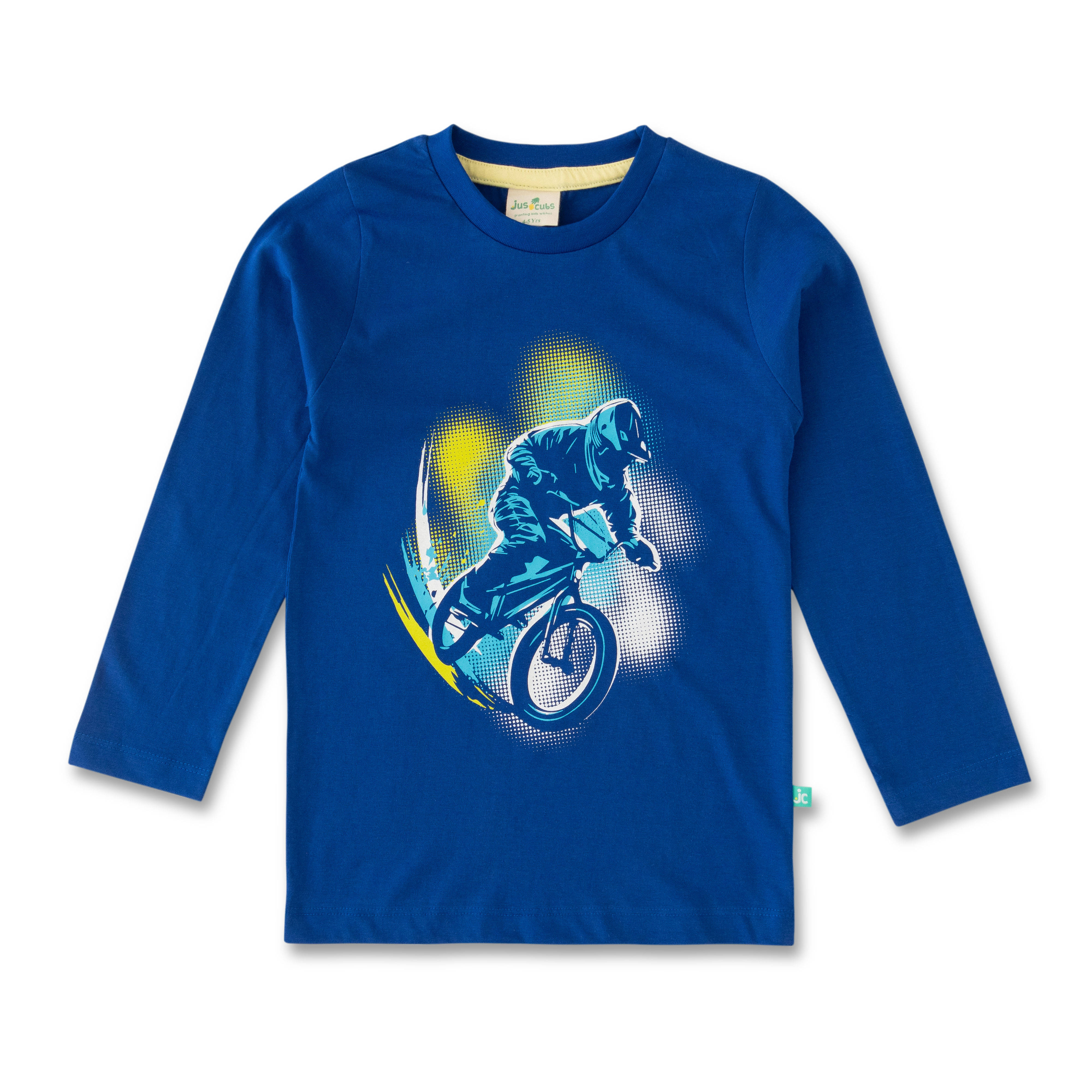     			Juscubs Pack of 1 Boys Cotton T-Shirt ( Royal Blue )