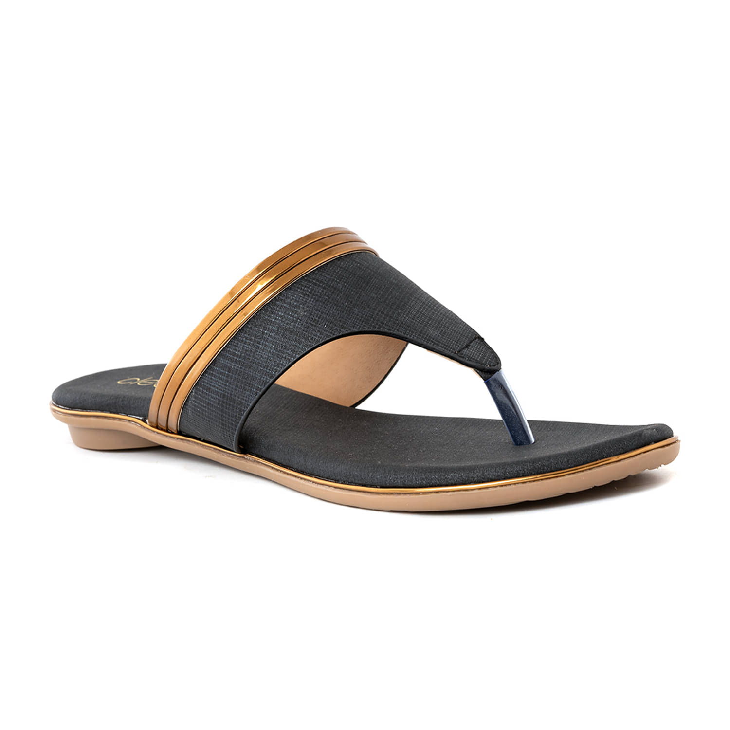     			KHADIM Black Women's Flats
