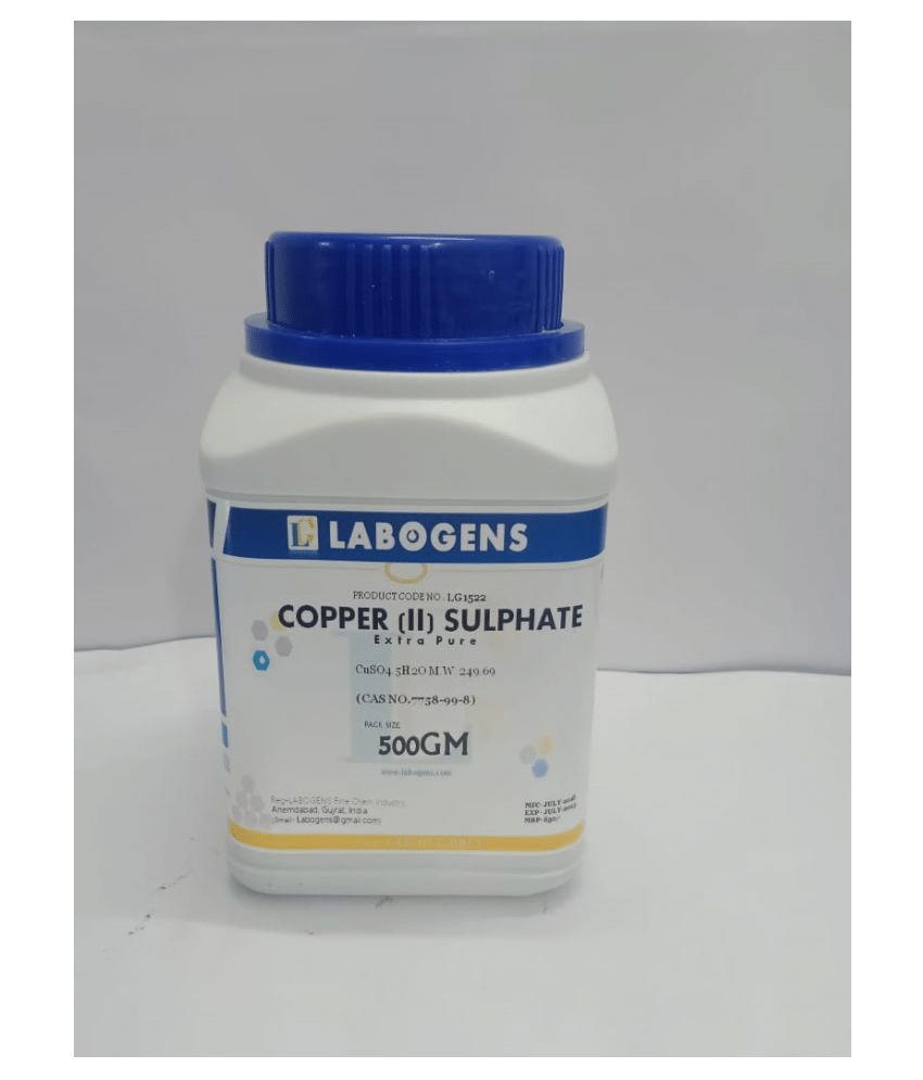     			LABOGENS  COPPER{II} SULPHATE   EXTRA PURE  500GM