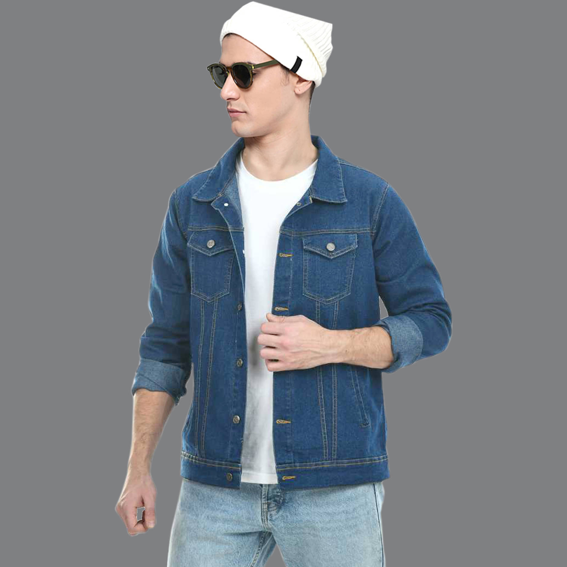     			Masterly Weft Denim Men's Denim Jacket - Blue ( Pack of 1 )
