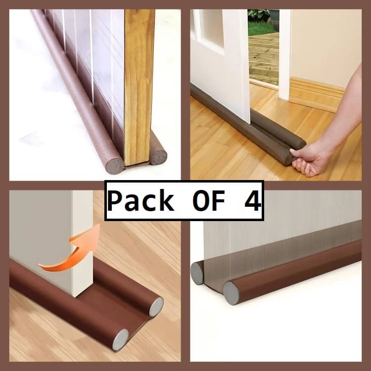 Door Bottom Sealing Strip Guard for Home -(Pack of 4)