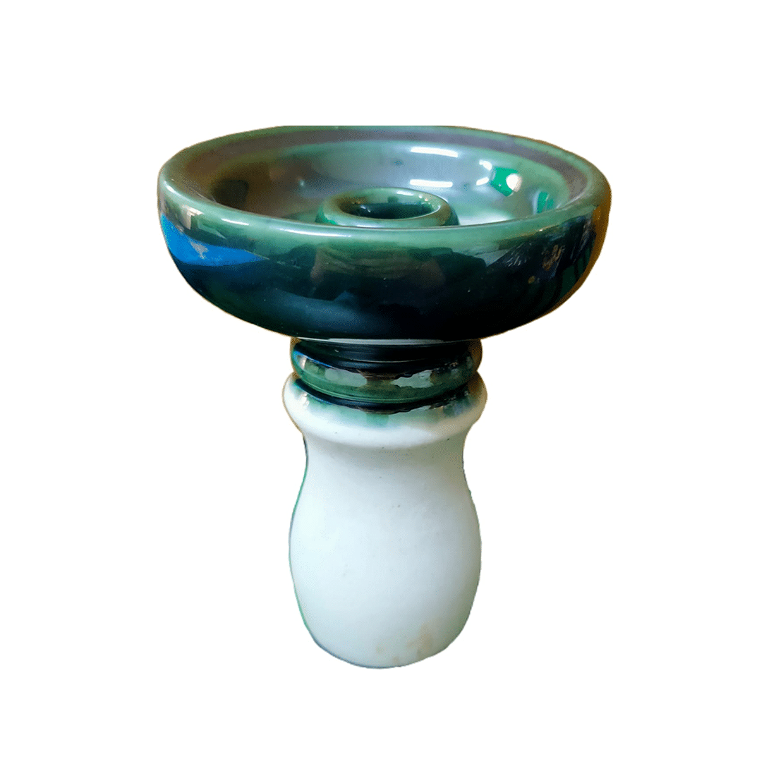     			PUFF SMART American Phunnel Ceramic Chillum (Sea Green and White Shade)