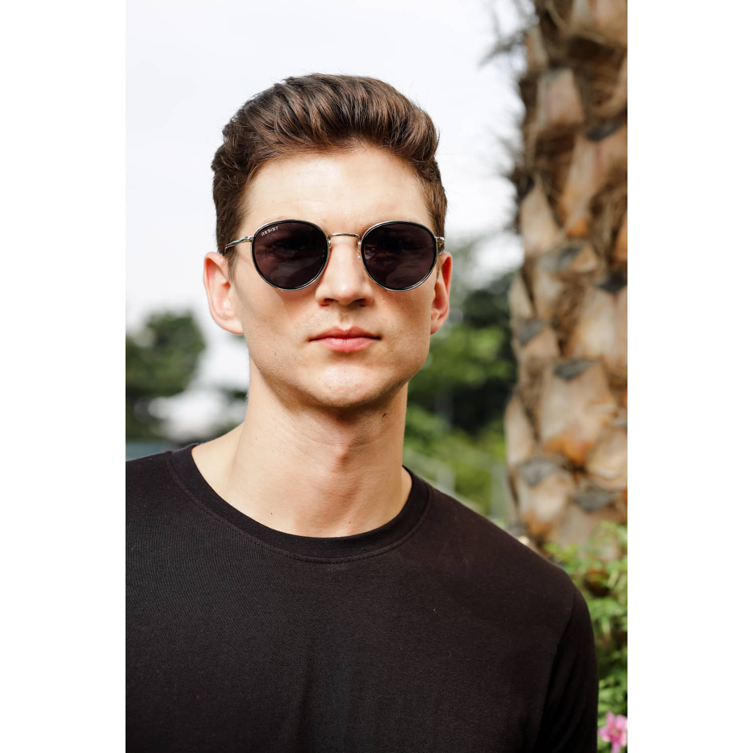     			RESIST EYEWEAR Silver Round Sunglasses ( Pack of 1 )