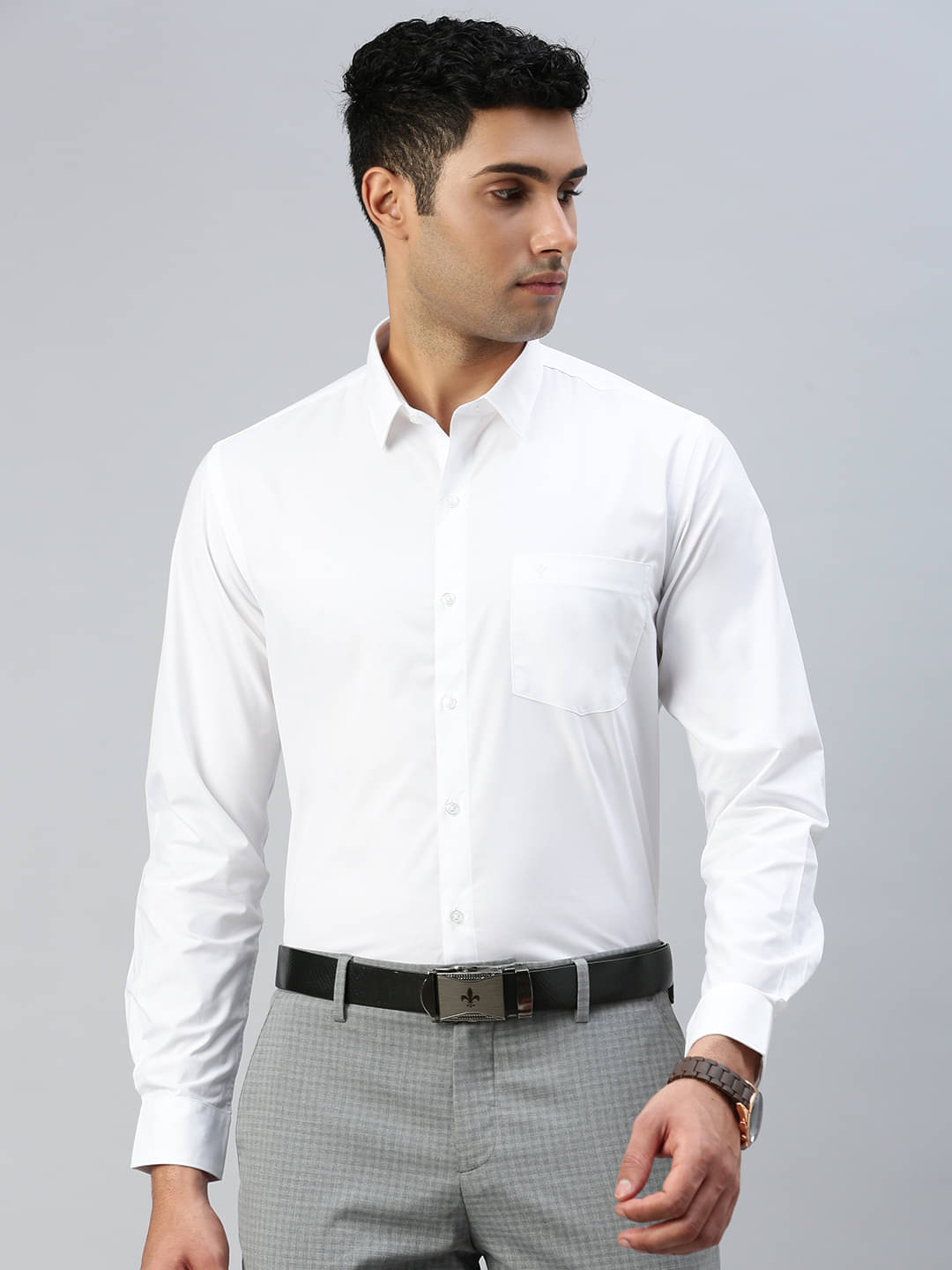 Ramraj cotton Cotton Blend Regular Fit Full Sleeves Men's Formal Shirt - White ( Pack of 1 ) Ramraj cotton Cotton Blend Regular Fit Full Sleeves Men's Formal Shirt - White ( Pack of 1 )