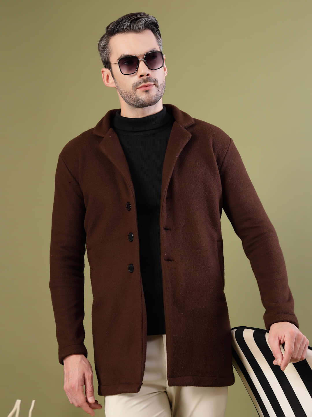 Rigo Cotton Men's Casual Jacket - Brown ( Pack of 1 ) - Jackets & Coats | Buy online on ZillyBuy