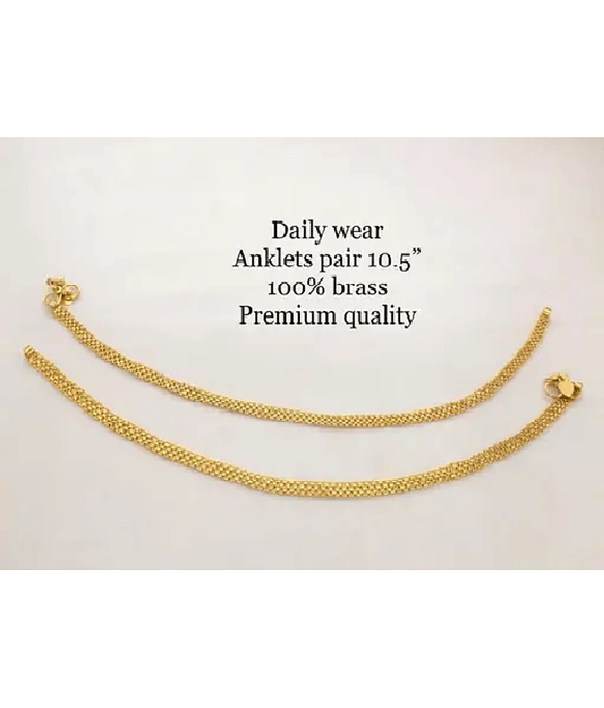 Sai Trading Gold Anklets ( Pack of 1 ) - Anklets | Buy online on ZillyBuy