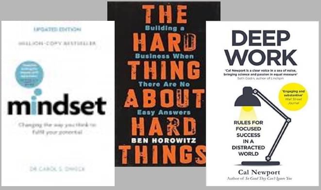     			The Hard Thing about Hard Thing + Deep Work + Mindset