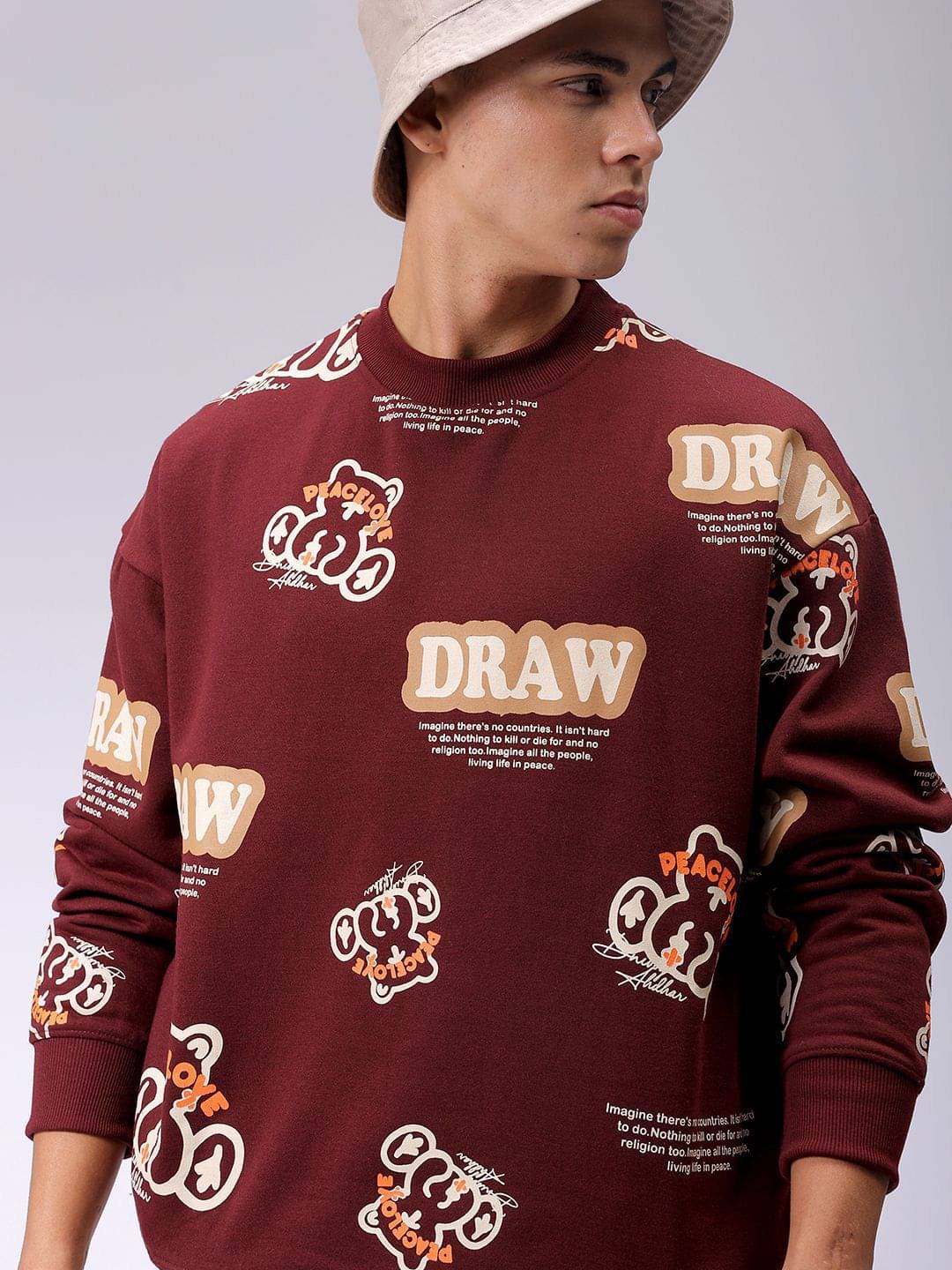 The Indian Garage Co. Polyester Round Neck Men's Sweatshirt - Brown ( Pack of 1 ) The Indian Garage Co. Polyester Round Neck Men's Sweatshirt - Brown ( Pack of 1 )