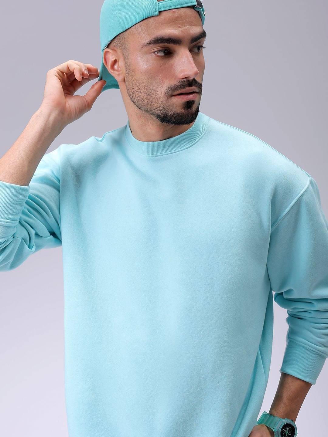 The Indian Garage Co. Polyester Round Neck Men's Sweatshirt - Blue ( Pack of 1 ) The Indian Garage Co. Polyester Round Neck Men's Sweatshirt - Blue ( Pack of 1 )