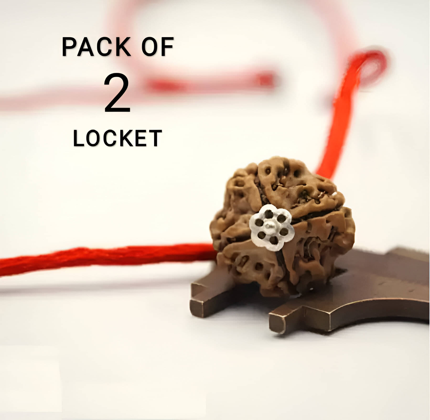     			VIDHAN ART 4 Mukhi Bead ( Pack of 2 )