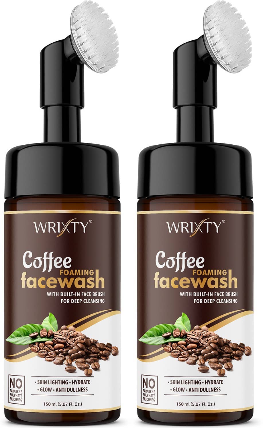 WRIXTY Coffee Face Wash for Men Women Oil Control Acne Removal Deep Clean Brightening Skin Glow ( Pack of 2 )