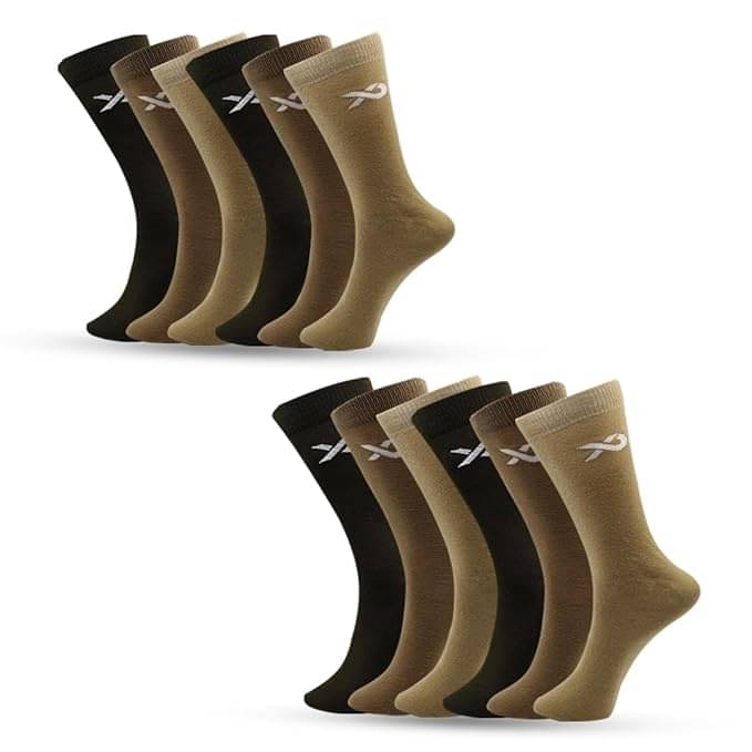     			XJARVIS Pack of 12 Men's Cotton Blend Full Length Socks ( Multicolor )