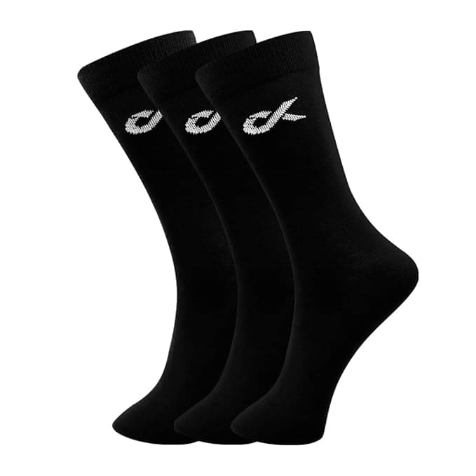     			XJARVIS Pack of 3 Men's Cotton Blend Full Length Socks ( Black )