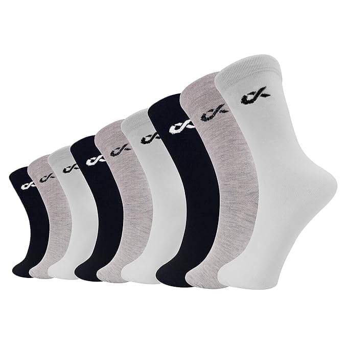     			XJARVIS Pack of 9 Men's Cotton Blend Full Length Socks ( Multicolor )