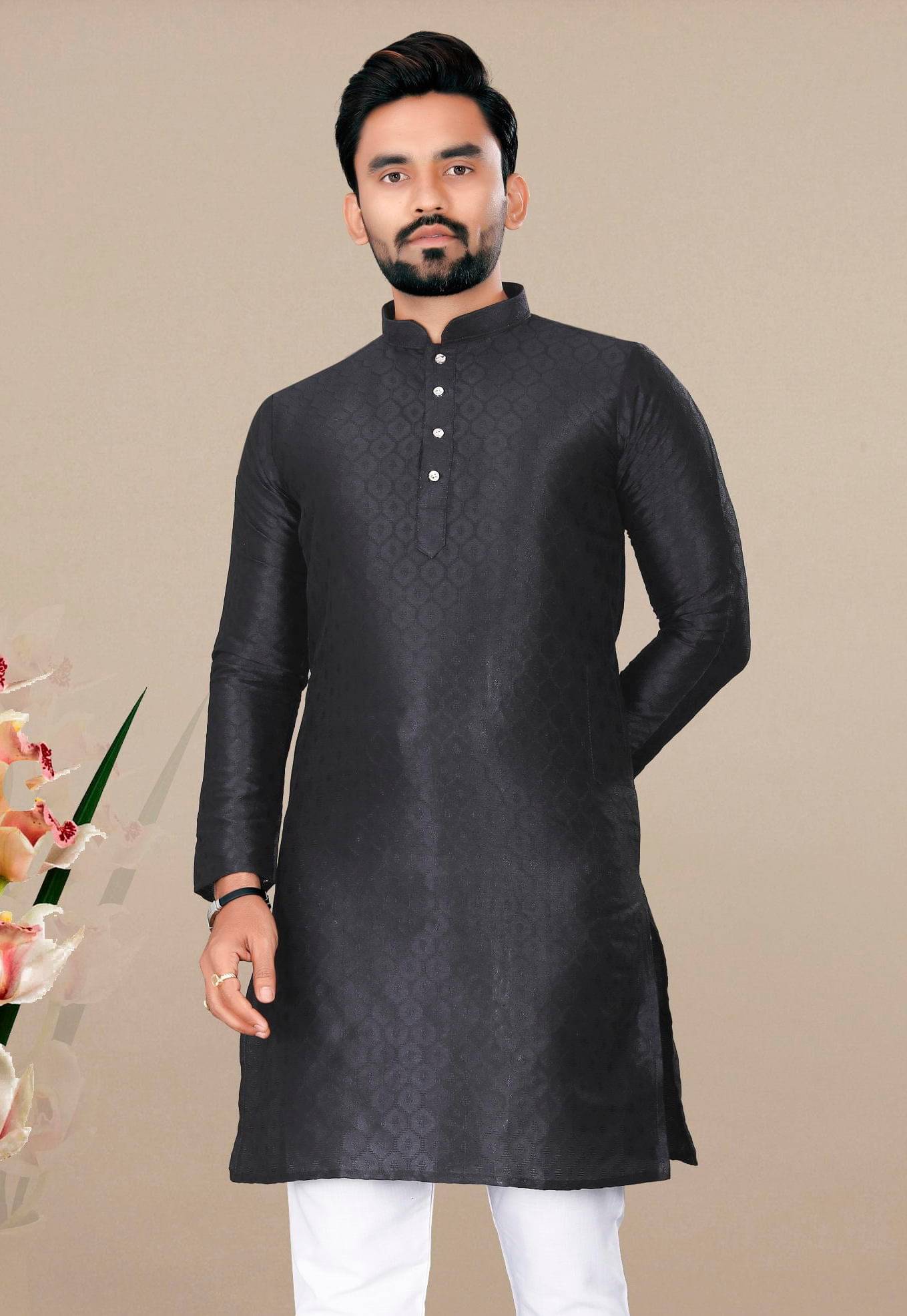 YUG ART Blue Silk Men's Regular Kurta ( Pack of 1 ) YUG ART Blue Silk Men's Regular Kurta ( Pack of 1 )