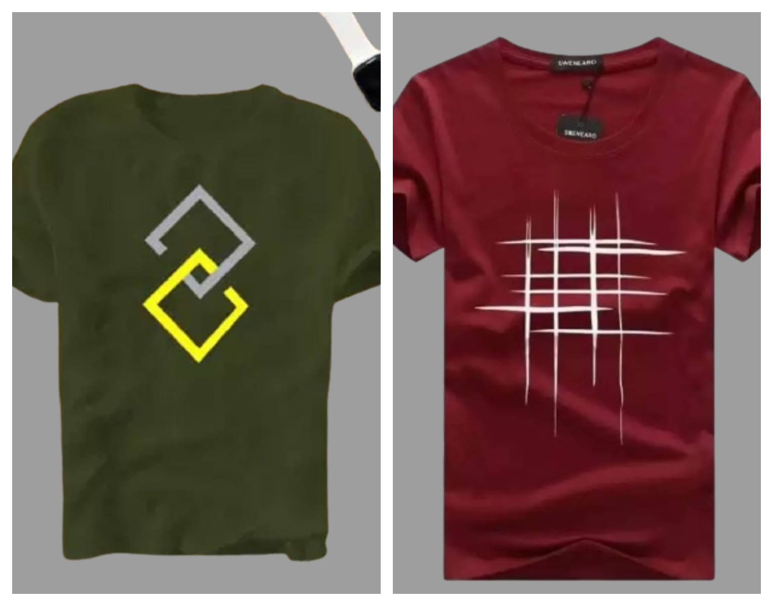     			attitude start of fashion Pack of 2 Polyester Regular Fit Men's T-Shirt ( Maroon )