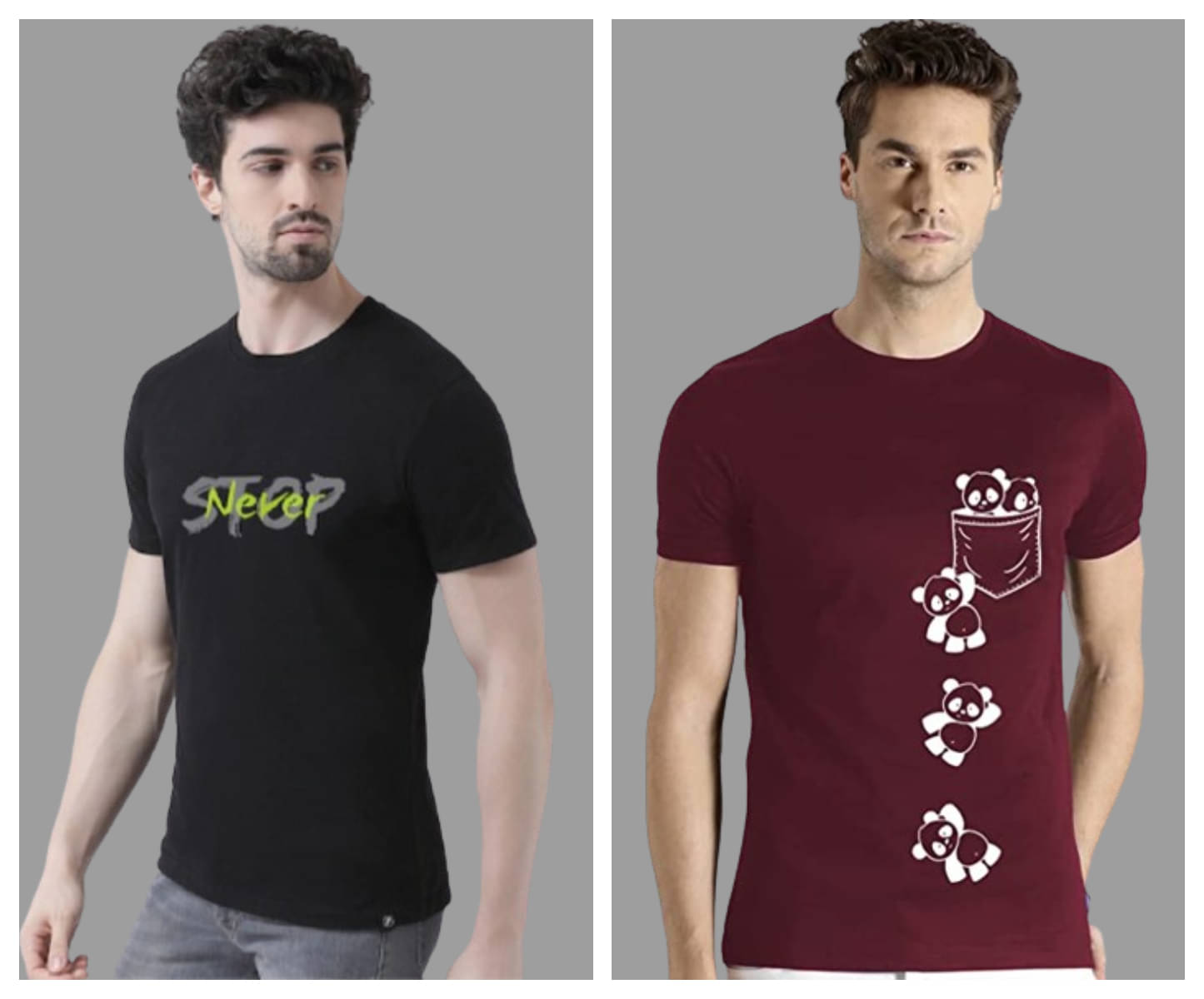 attitude start of fashion Pack of 2 Polyester Regular Fit Men's T-Shirt ( Maroon ) attitude start of fashion Pack of 2 Polyester Regular Fit Men's T-Shirt ( Maroon )