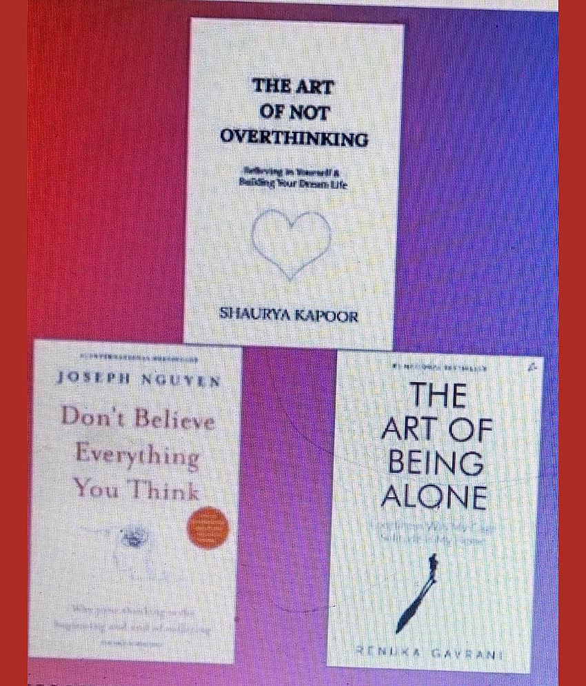 the art of not overthinking + Don't Believe Everything You Think + the art of being alone - Stationery | Buy online on ZillyBuy
