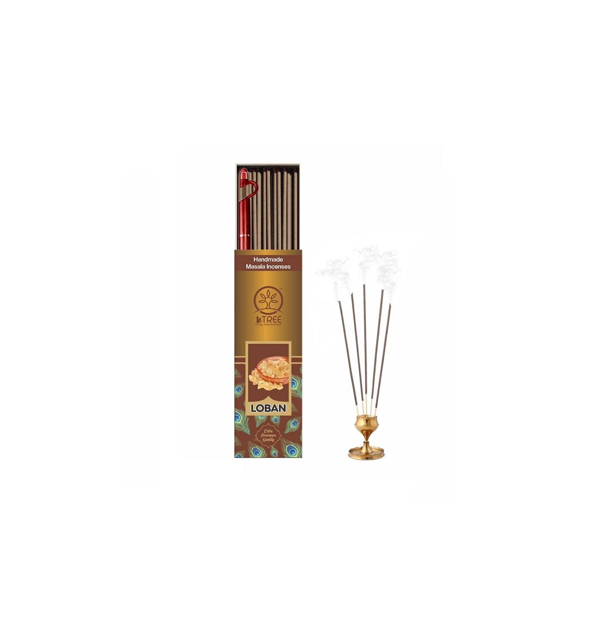     			1 Tree Incense Stick Loban 100 gm ( Pack of 1 )