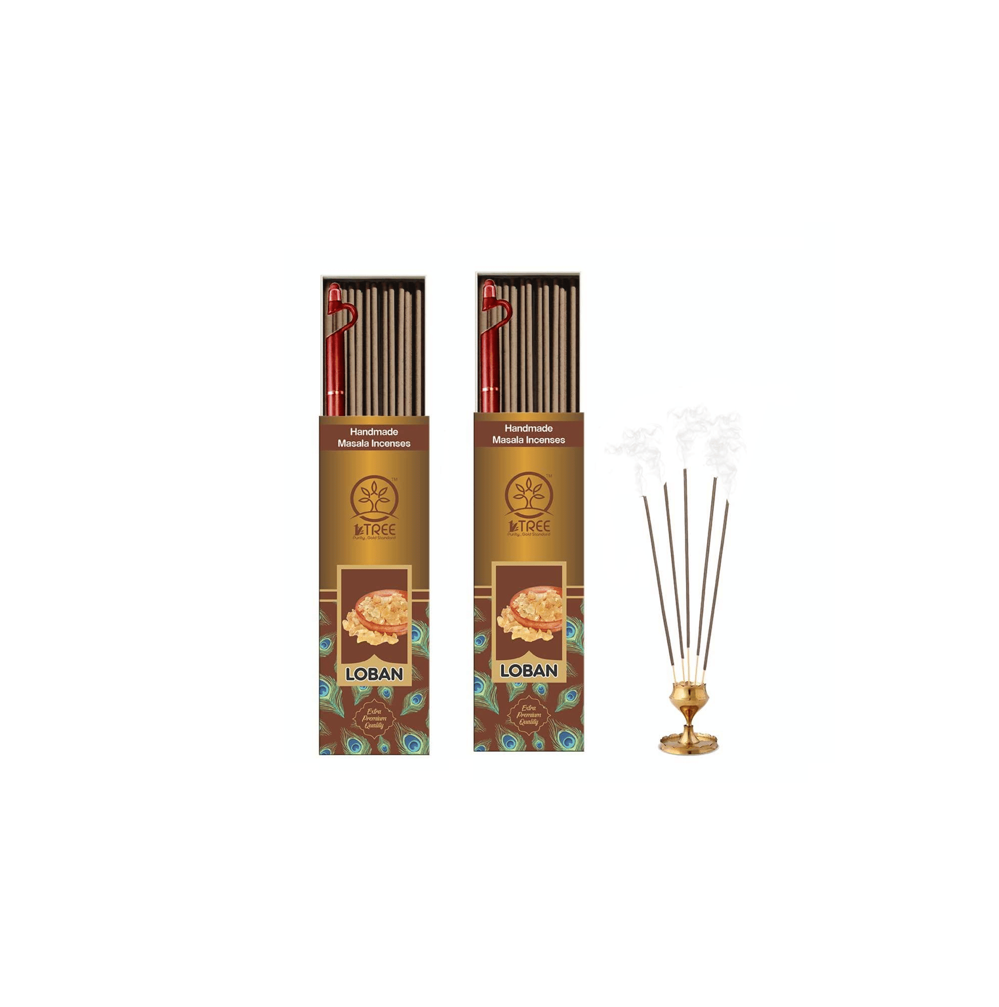     			1 Tree Incense Stick Loban 100 gm ( Pack of 2 )