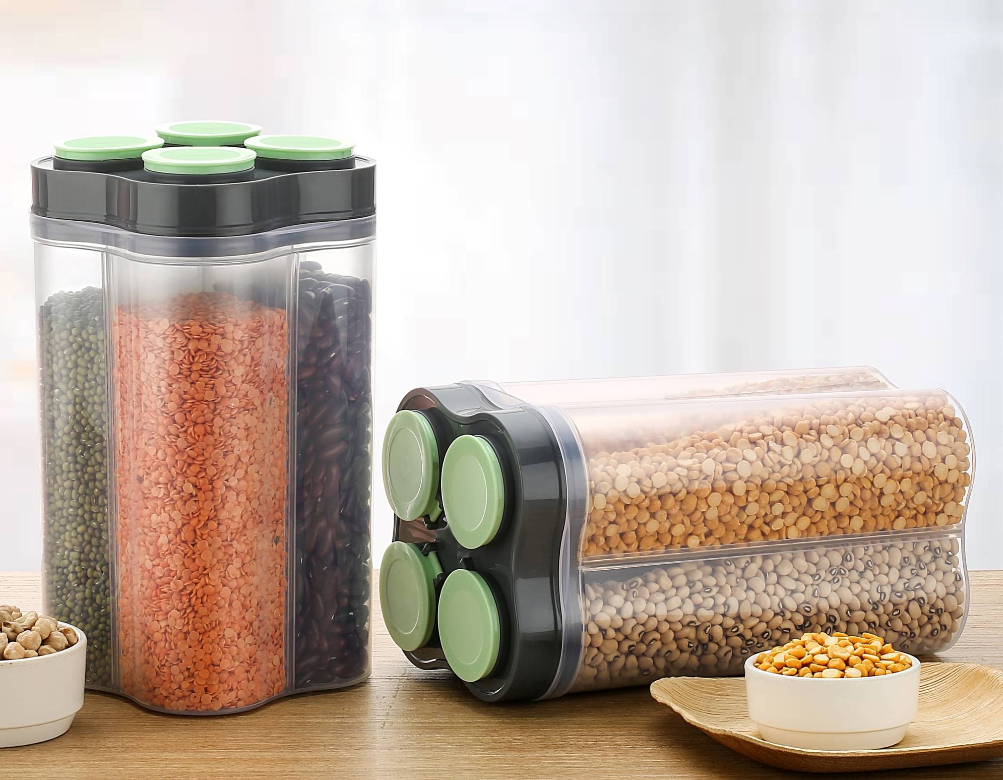 2Mech Grocery Container Plastic Grey Multi-Purpose Container ( Set of 2 ) 2Mech Grocery Container Plastic Grey Multi-Purpose Container ( Set of 2 )
