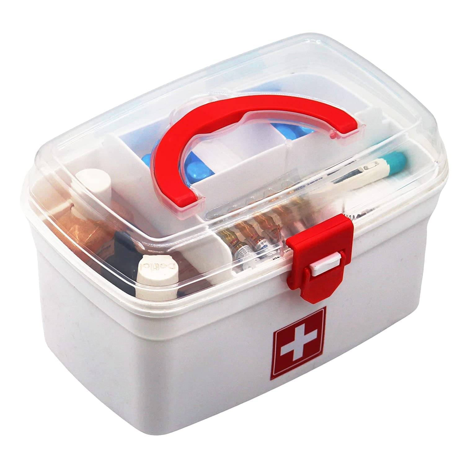 2Mech Plastic Medical box Plastic White Utility Container ( Set of 1 )     			2Mech Plastic Medical box Plastic White Utility Container ( Set of 1 )