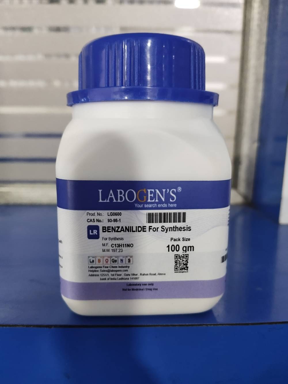     			BENZANILIDE FOR SYNTHESIS 100-GM