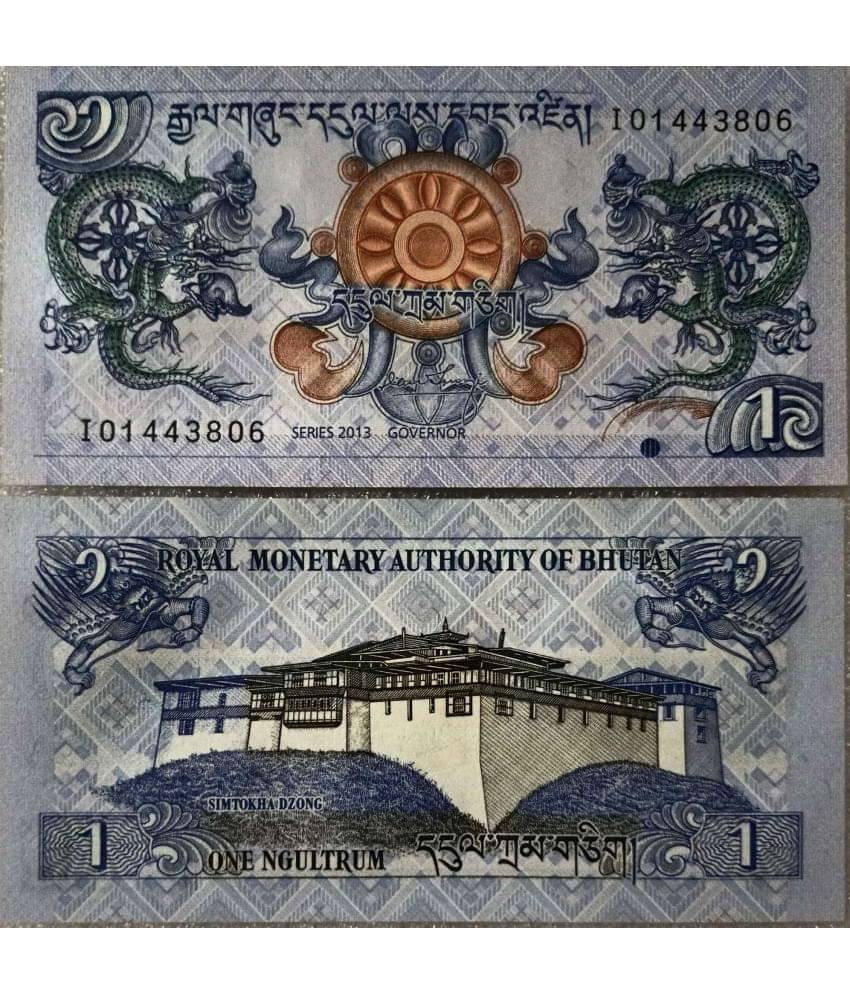     			Bhutan 1 Ngultrum Note Gem UNC 1
