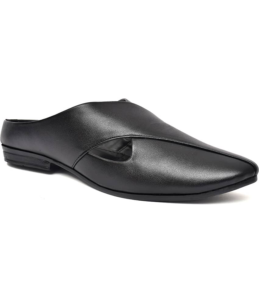 Biggie Black Men's Mule - Ethnic Shoes | Buy online on ZillyBuy