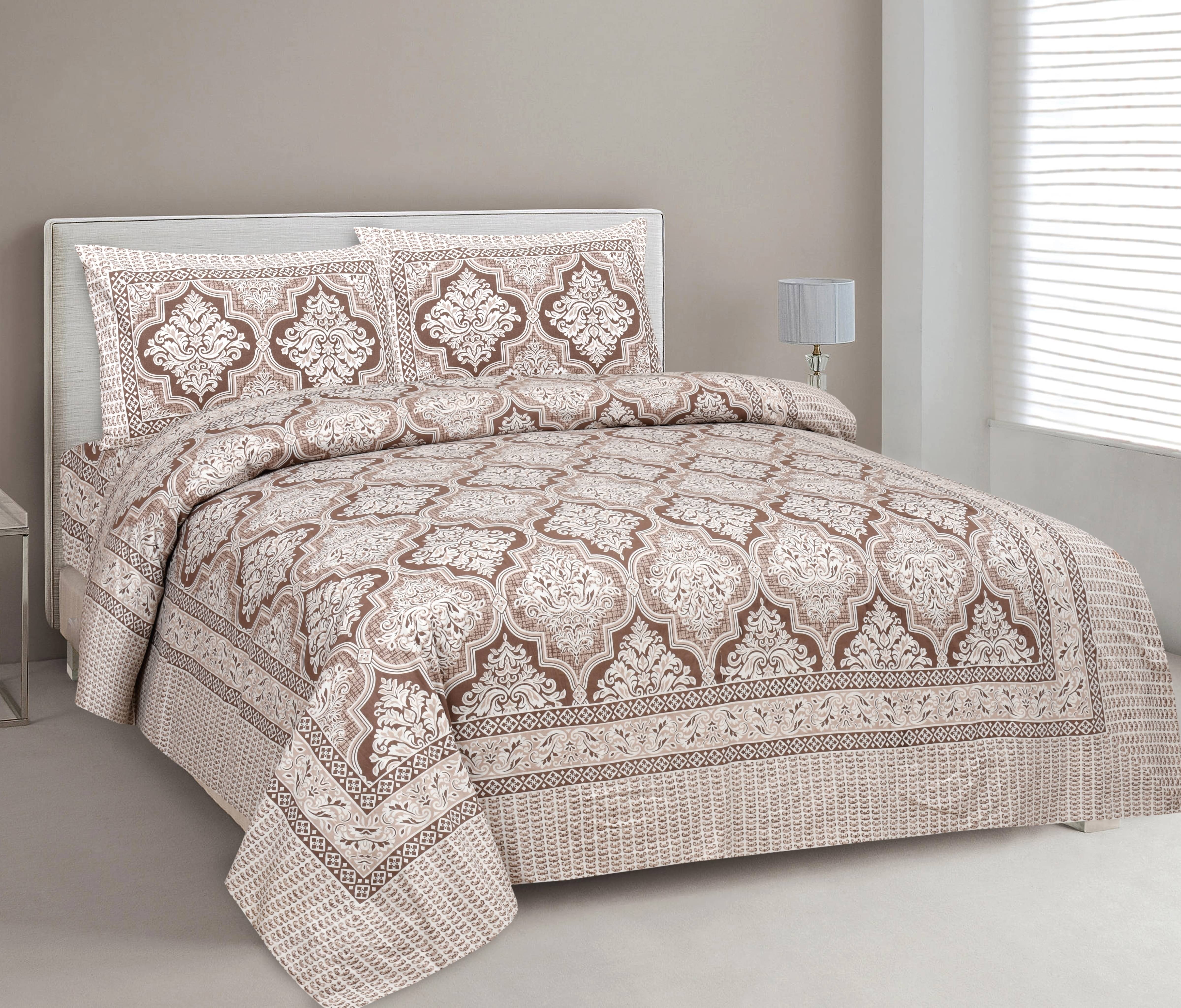 CLOTHORO Cotton 1 Double King Bedsheet with 2 Pillow Covers ( Purple )     			CLOTHORO Cotton 1 Double King Bedsheet with 2 Pillow Covers ( Purple )