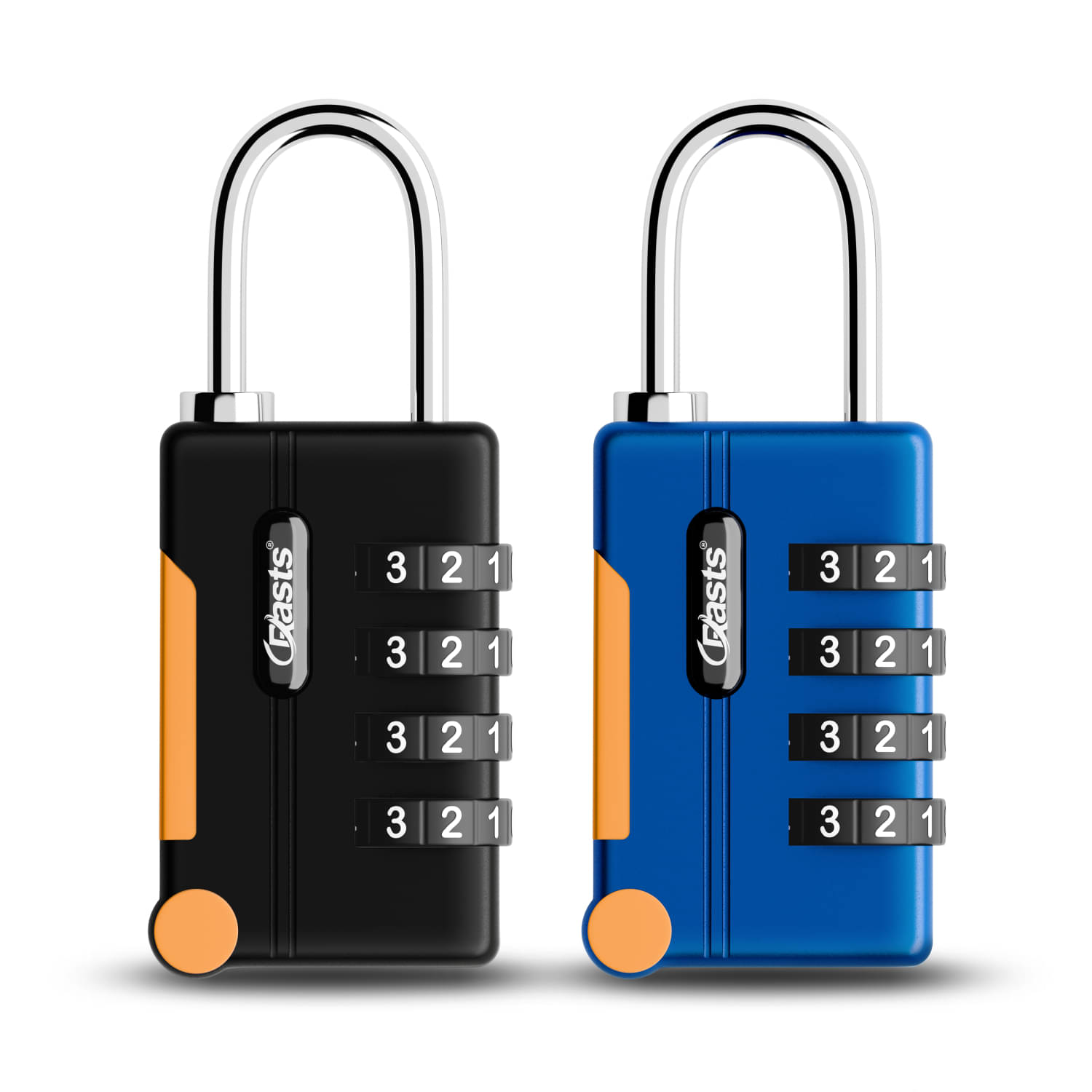 Crasts Luggage Number Lock - 4 Digit Combination Padlocks with a Hardened Steel Shackle - Travel Locks for Suitcases & Bag Number Locks (Blue,Black) Crasts Luggage Number Lock - 4 Digit Combination Padlocks with a Hardened Steel Shackle - Travel Locks for Suitcases & Bag Number Locks (Blue,Black)