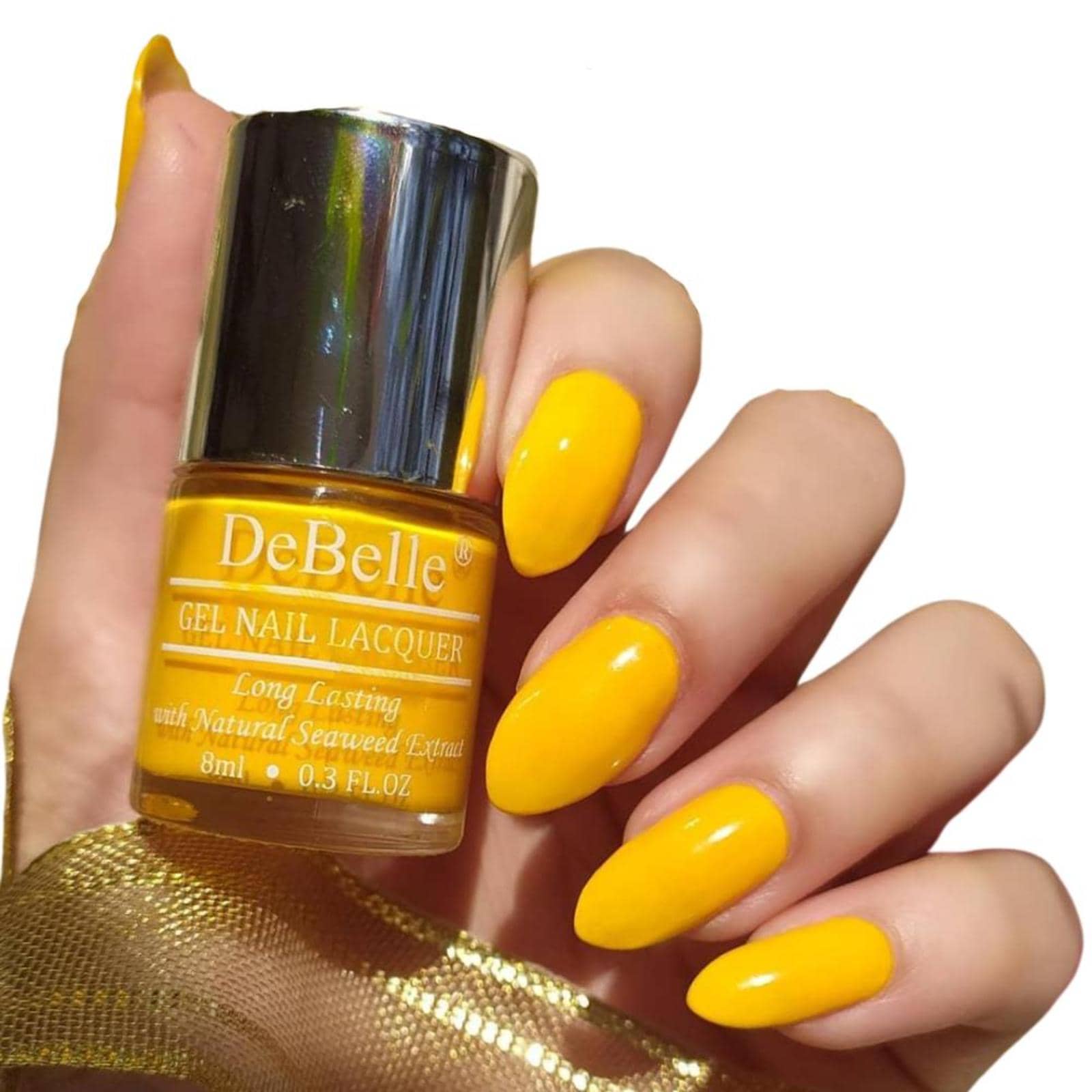 DeBelle Yellow Glossy Nail Polish 8 ( Pack of 1 )