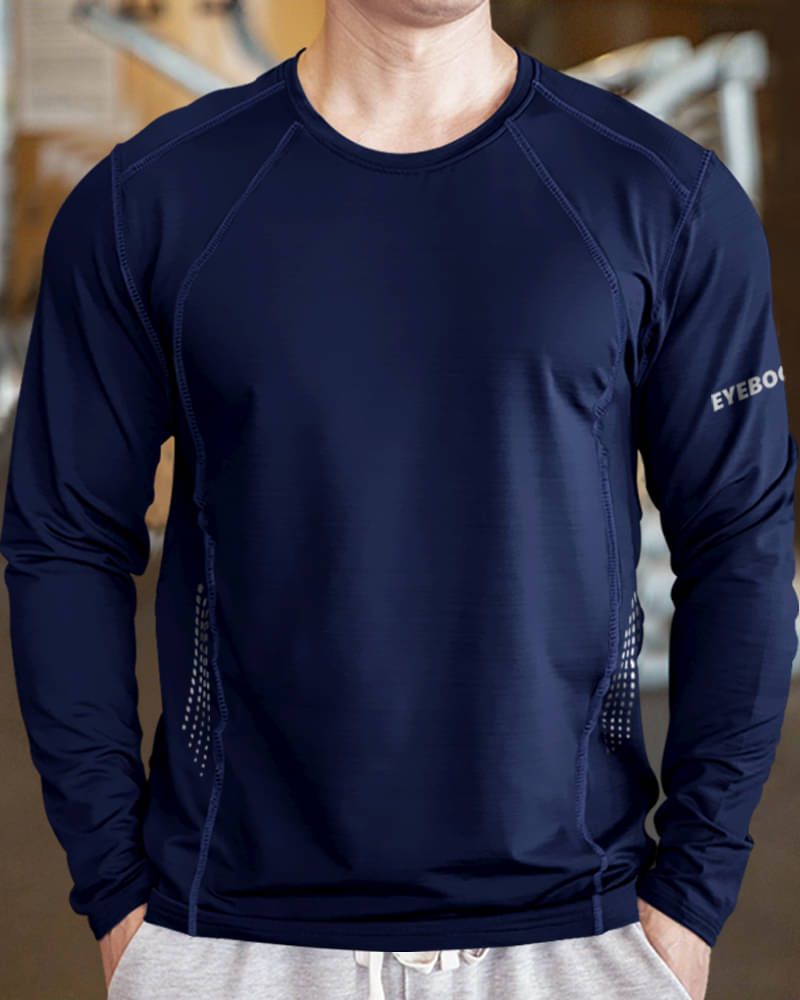 Eyebogler Pack of 1 Polyester Regular Fit Men's T-Shirt ( Blue )     			Eyebogler Pack of 1 Polyester Regular Fit Men's T-Shirt ( Blue )