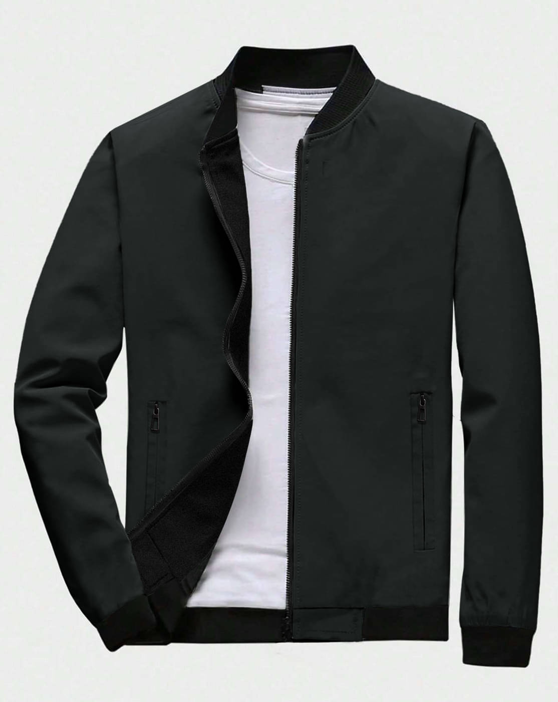 Eyebogler Polyester Men's Casual Jacket - Grey ( Pack of 1 ) Eyebogler Polyester Men's Casual Jacket - Grey ( Pack of 1 )
