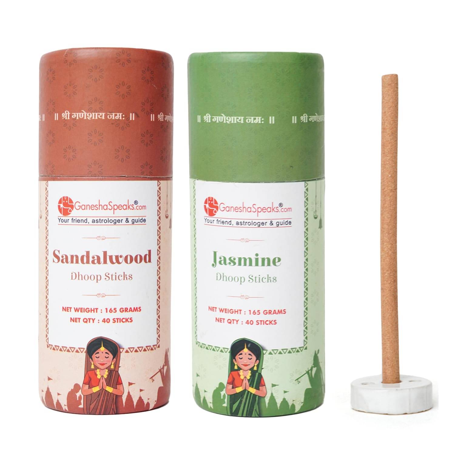 GaneshaSpeaks.com. Incense Dhoop Sticks Pure Sandal,Jasmine 370 gm ( Pack of 2 ) GaneshaSpeaks.com. Incense Dhoop Sticks Pure Sandal,Jasmine 370 gm ( Pack of 2 )