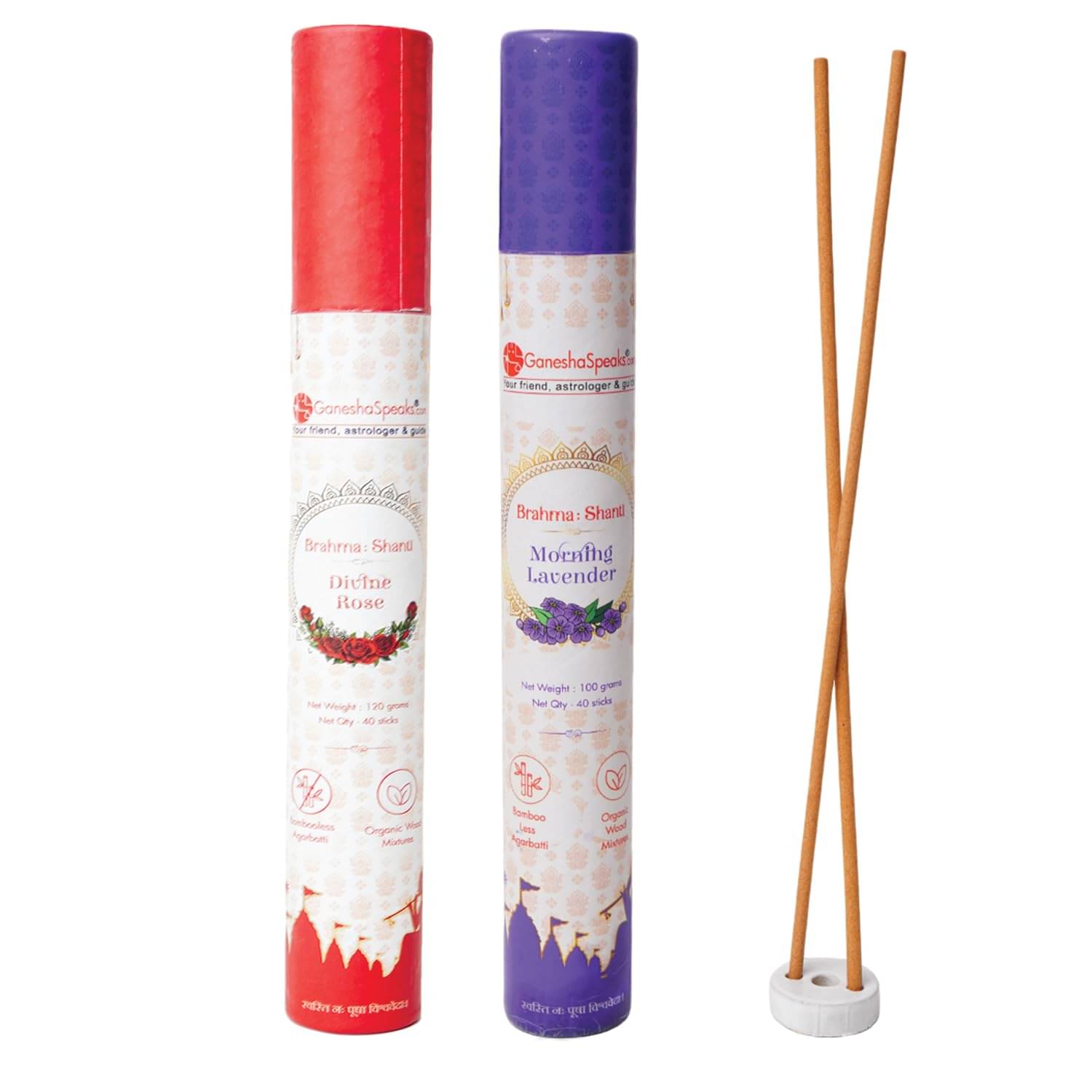     			GaneshaSpeaks.com. Incense Stick Lavender,Rose 240 gm ( Pack of 2 )