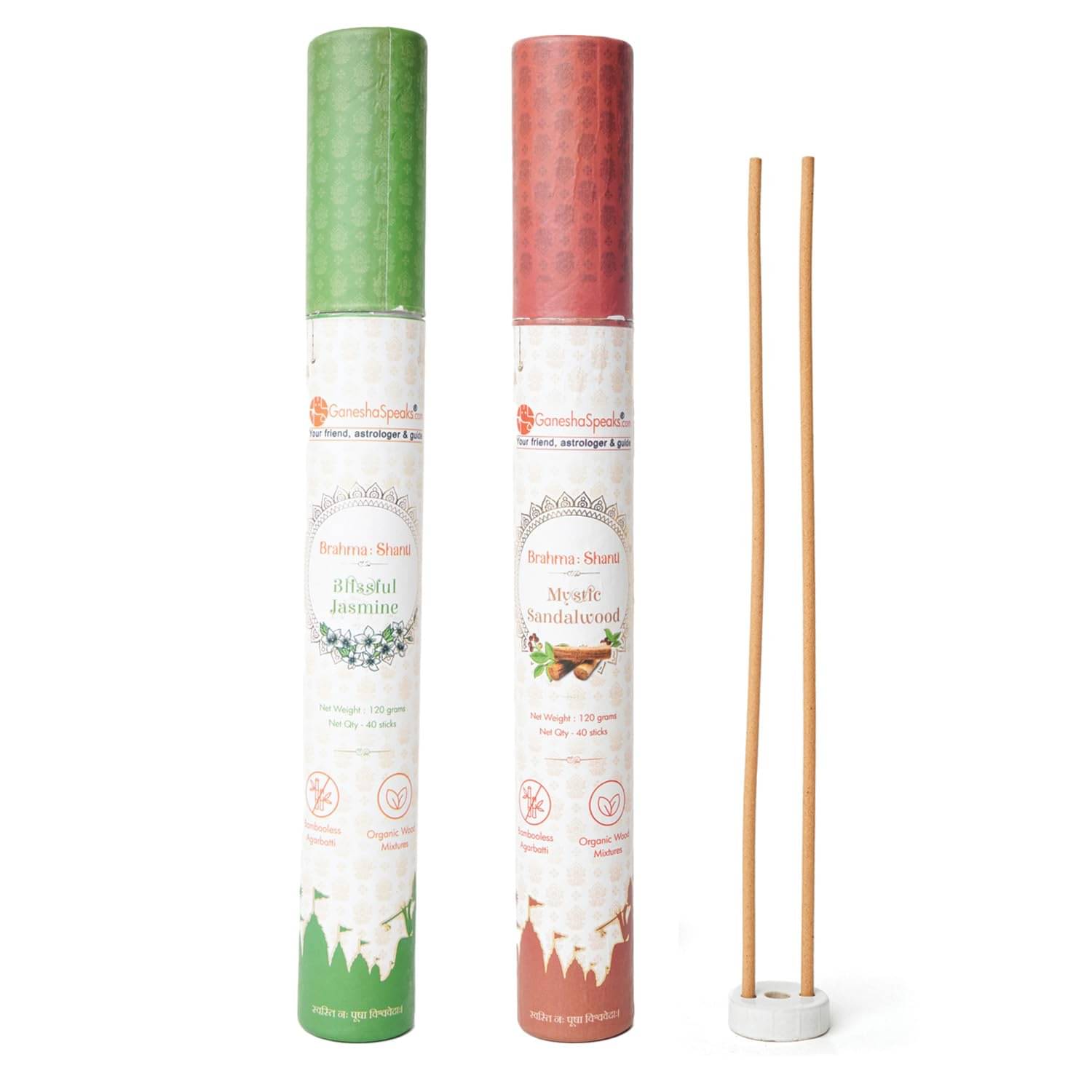     			GaneshaSpeaks.com. Incense Stick Pure Sandal,Jasmine 240 gm ( Pack of 2 )