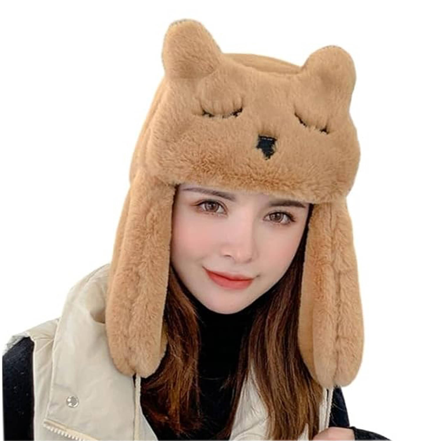     			HF LUMEN Brown Fleece Women's Cap ( Pack of 1 )